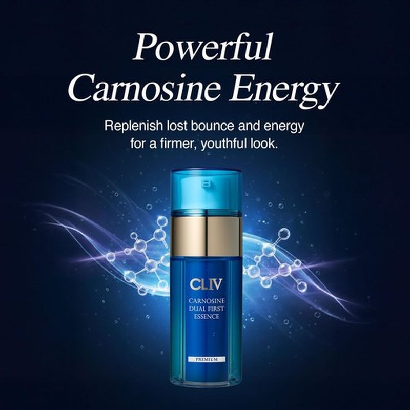 CLIV Carnosine Dual First Essence – Korean Skincare Facial Moisturizer with Carnosine, Retinol & Peptides – Hydrating & Smoothing Formula for Skin Tone & Elastic Feel – 3.38 fl oz (100ml)