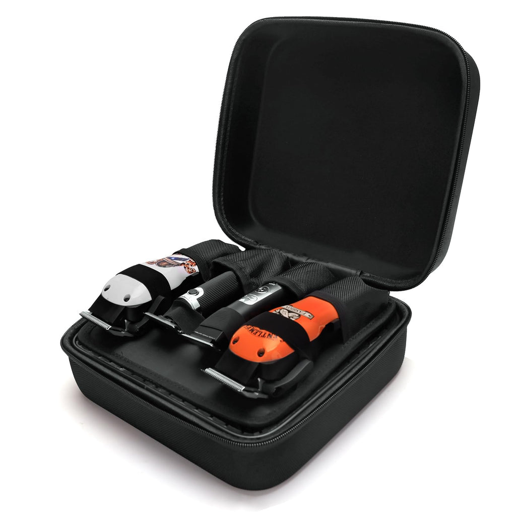 ZIBARBER Barber Carrying Case,Barber Case, Stylist Tool Box Professional Salon Hair Cutting Grooming Kit Storage Organizer for Clippers, Scissors, Barber Supplies (Small)