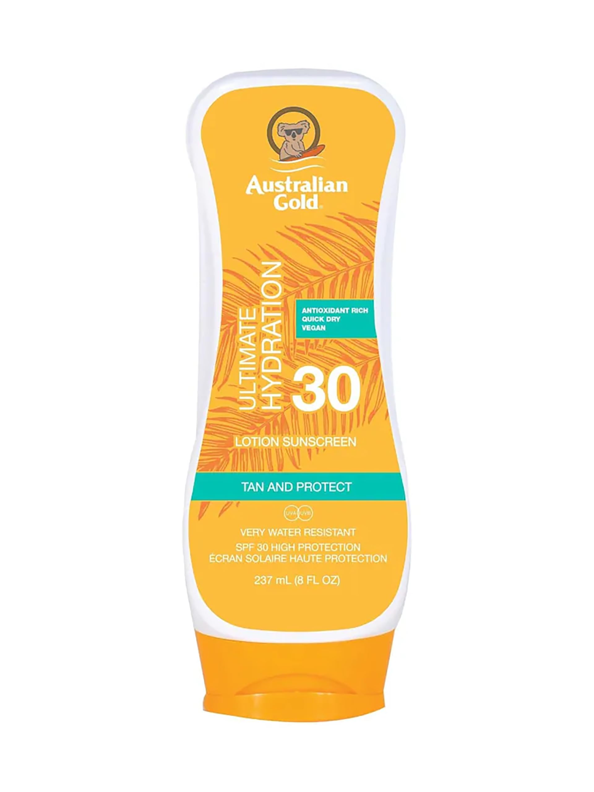 Australian Gold Sunscreen Lotion SPF 30, 8 Ounce | Moisture Max | Infused with Aloe Vera | Broad Spectrum | Water Resistant