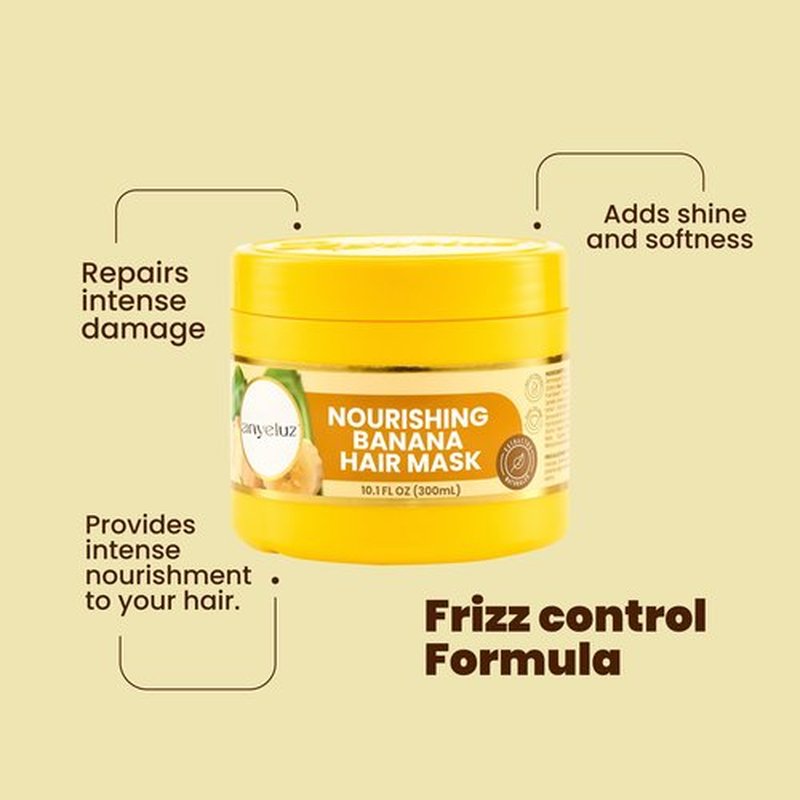 ANYELUZ Intensive Banana Hair Mask - Deep Repair and Hydration for Damaged and Dry Hair