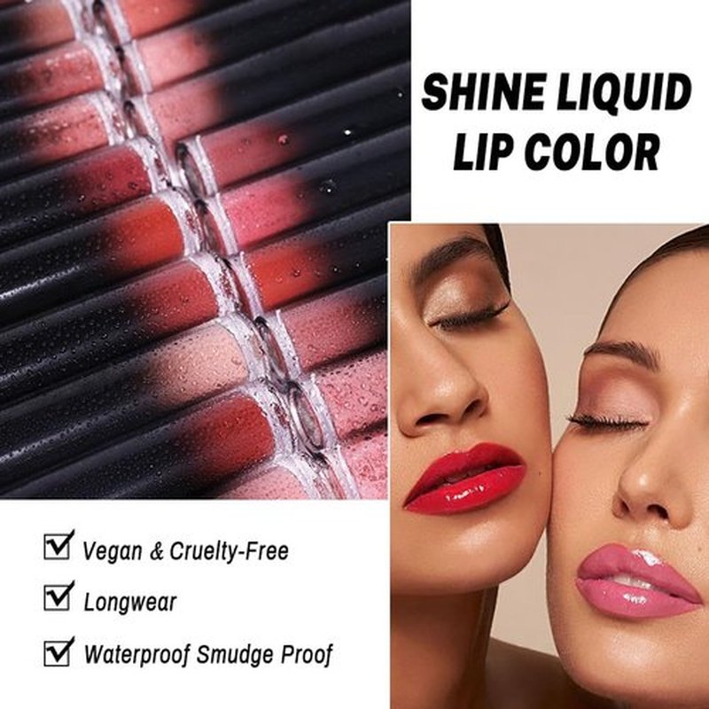 Evpct Coral Nude Pink Liquid Lip Color - Highly Pigmented, Waterproof Longwear Lipstick with Liner Brush | 20#