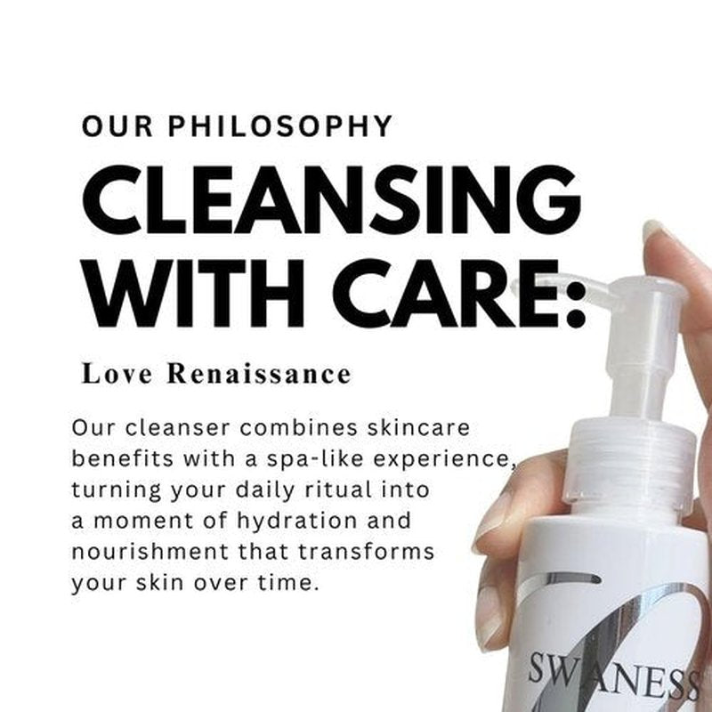 SWANESS Clear Oil Cleanser - Japanese Anti-Aging Makeup Remover with Rice Power for Radiant Skin
