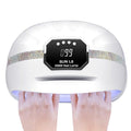 GGUP 268W UV LED Nail Lamp,Professional Nail Dryer, Gel UV LED Nail Light for 2 Hands,Nail Curing Light with 45 pcs LEDs, 4 Timer Settings Auto Sensor,Gel Nail Art Lamp for Fingernail and Toenail