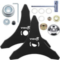 VIDICA 2 Pack Carbon Steel Brush Cutter Blades, 10" x 3 Teeth Weed Eater Blades for 20mm or 25.4mm Arbor, Compatible with Husqvarna, Stihl, Ego, Oregon, Hitachi, Makita Brush Cutter, Weed Wacker etc