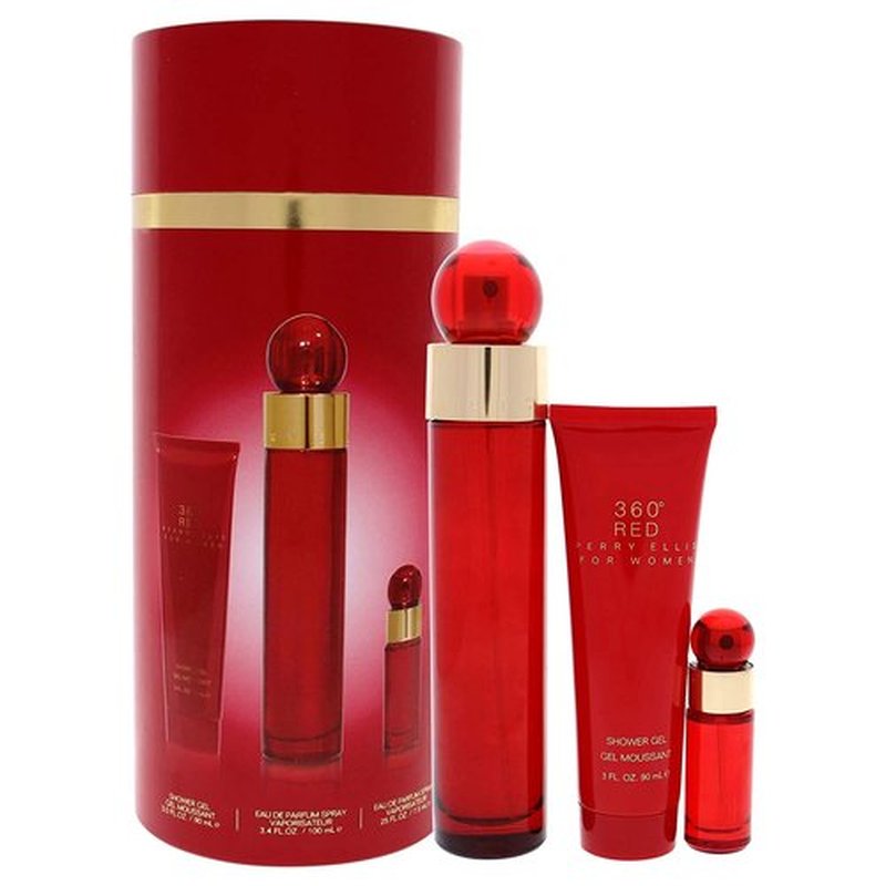 Perry Ellis 360° Red Women's Gift Set - Captivating Fragrance & Elegant Packaging