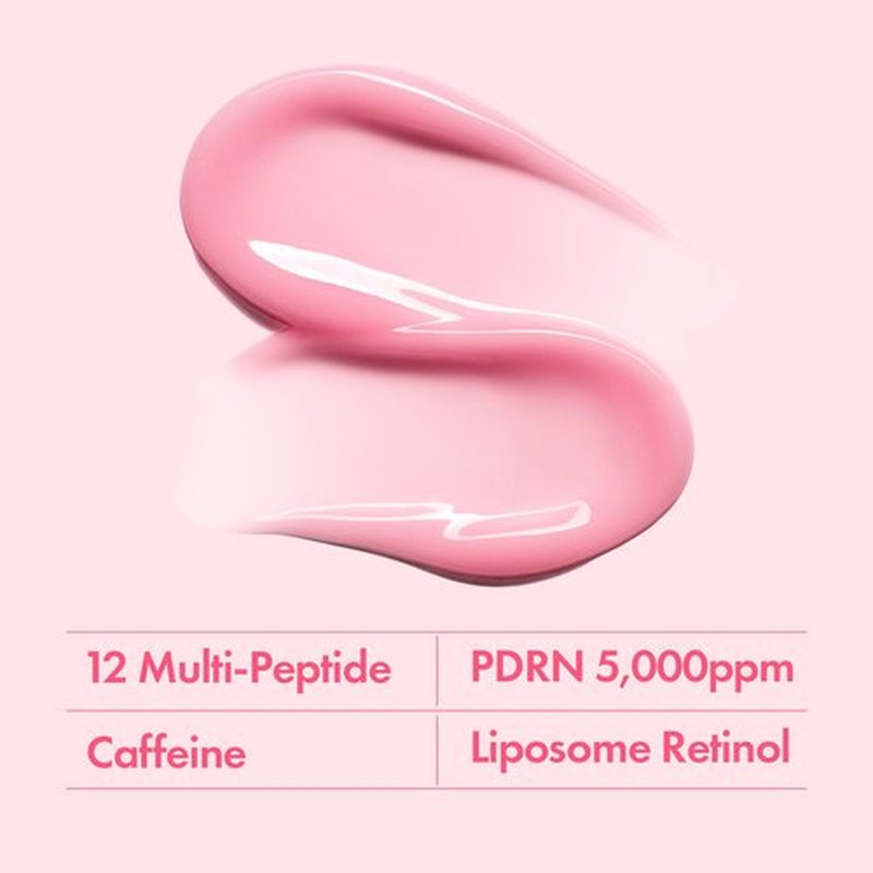 TOSOWOONG PDRN Pink Peptide Eye Cream with Salmon DNA PDRN 5,000ppm, Anti Aging Formula with Caffeine & Liposome Retinol for Fine Lines, Dark Circles and Wrinkles, Korean Skincare, 30ml / 1.01 fl.oz.