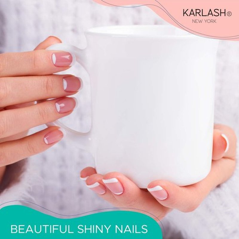 Karlash Quick Dry Nail Polish Top Coat - Fast-Drying & Super Shiny Finish | 0.5 oz (2 Pieces)