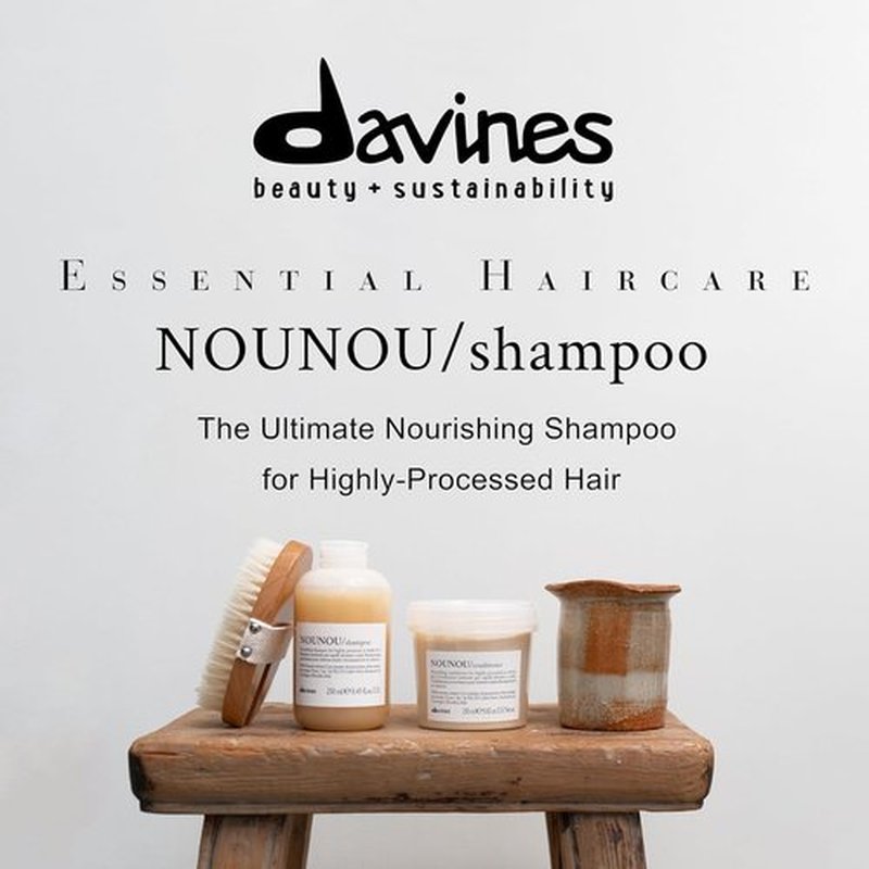 Davines NOUNOU Shampoo - Hydrating Formula for Chemically Treated Hair | Restores Softness with Tomato Extract, 8.45 Fl Oz