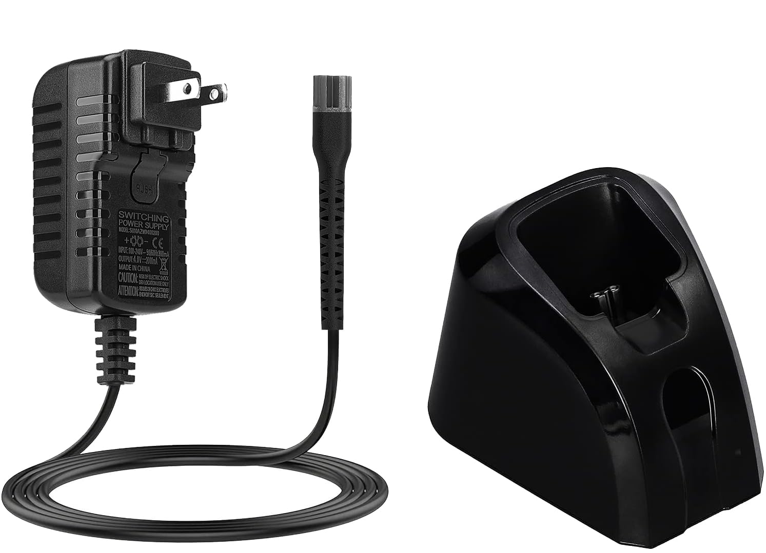 Kaynway 2PCS Replacement 5V Clipper Charger Stand Set for Wahl Senior Magic Clip Metal Edition Detailer Cordless Clipper, Professional Charger Cord for Wahl 8173 Vanish Shaver