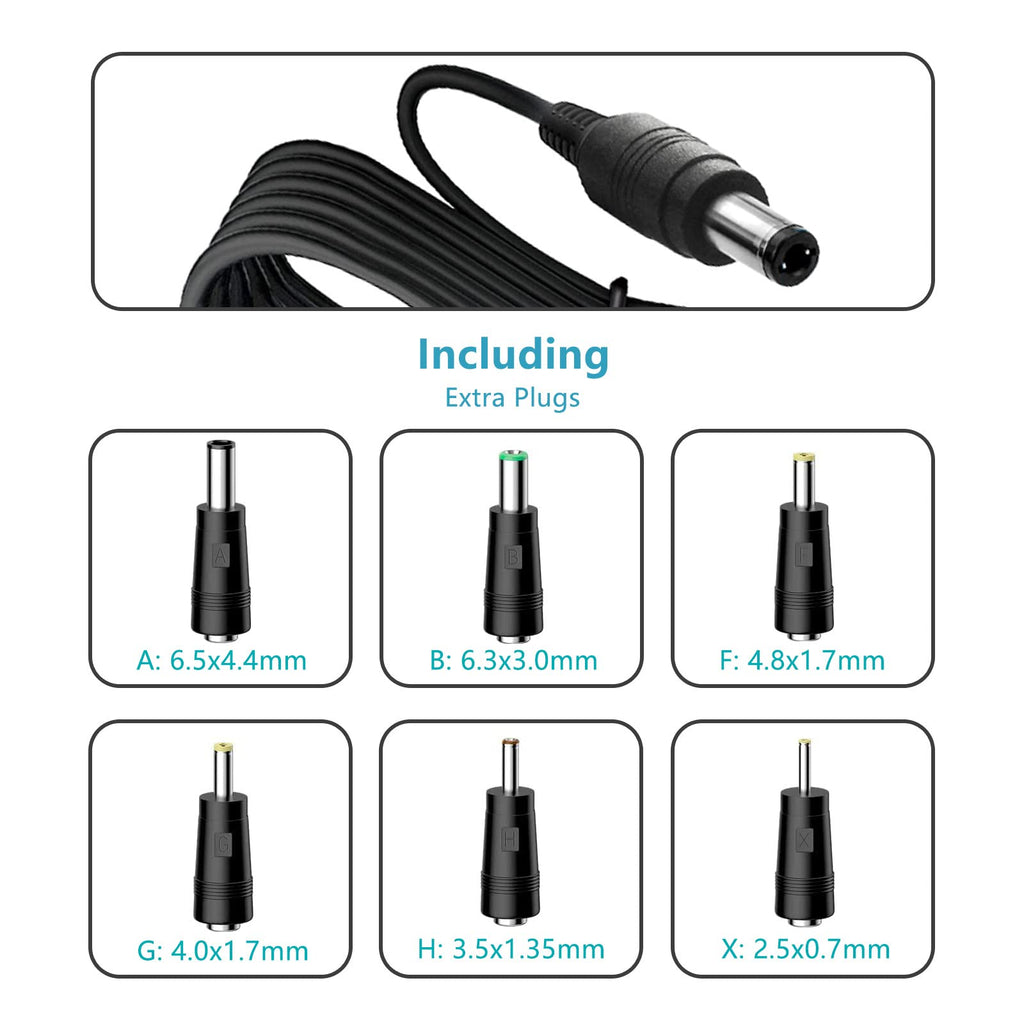 DC 15V 1A Adapter Charger Charging Cable Cord for Peak 450A 500A 600A 800A 1000A Auto Battery Booster Jump Starter, Compatible Beatit,Tacklife,Gooloo & More Portable Car Jump Starter