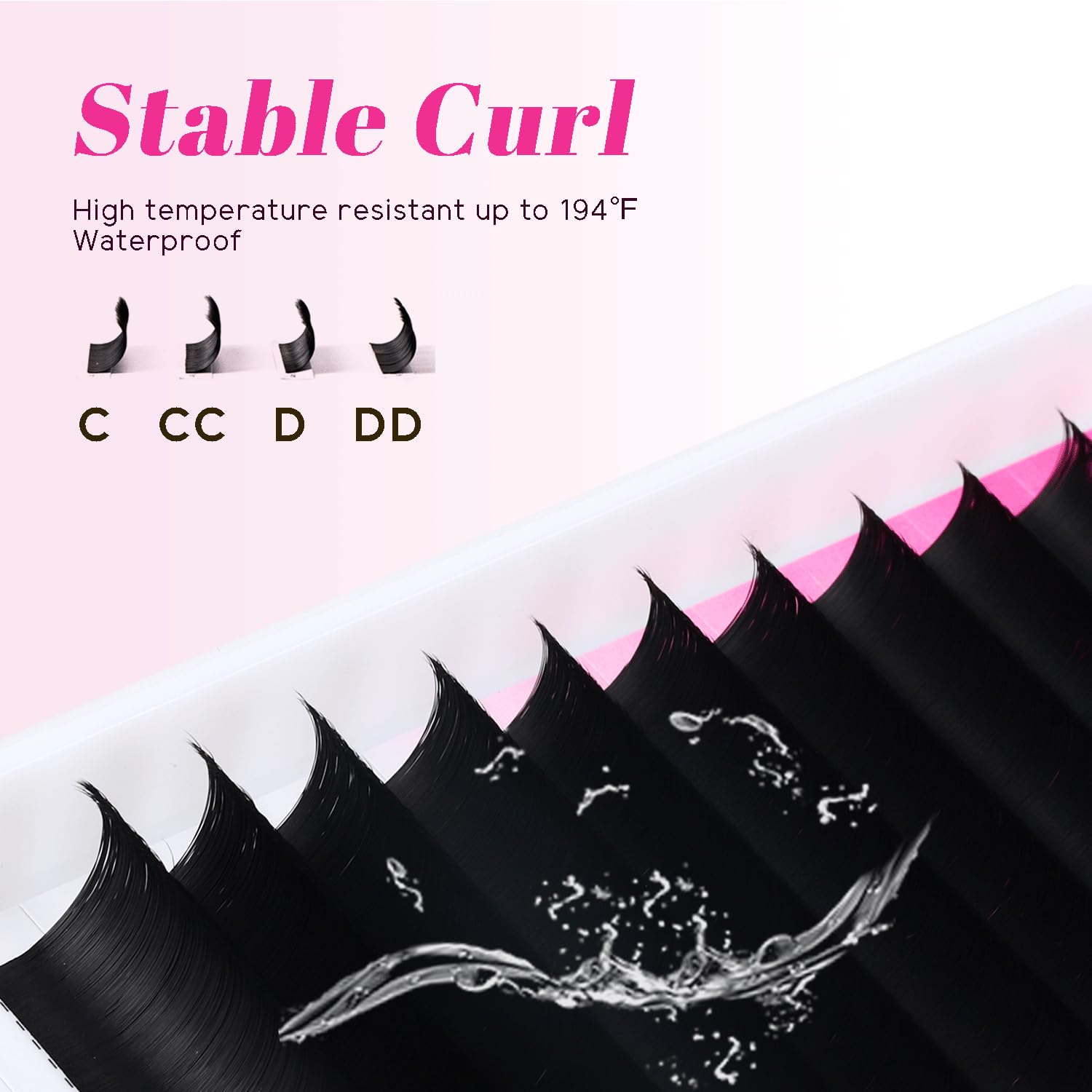 TDANCE Cashmere Easy Fan Lash Extensions Self Fanning Volume Lash Extension 0.05mm D Curl 8-15mm Mix Length Matte Black Mega Volume Lash Extensions (0.05-D,8-15mm)