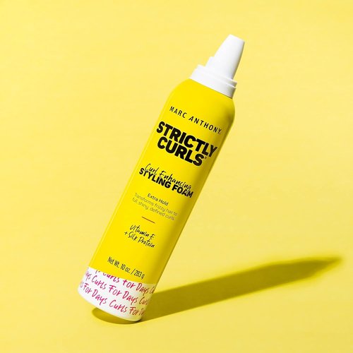 Marc Anthony Curl Enhancing Styling Foam - Extra Hold Mousse with Vitamin E & Silk Proteins | Anti-Frizz | 2-Pack