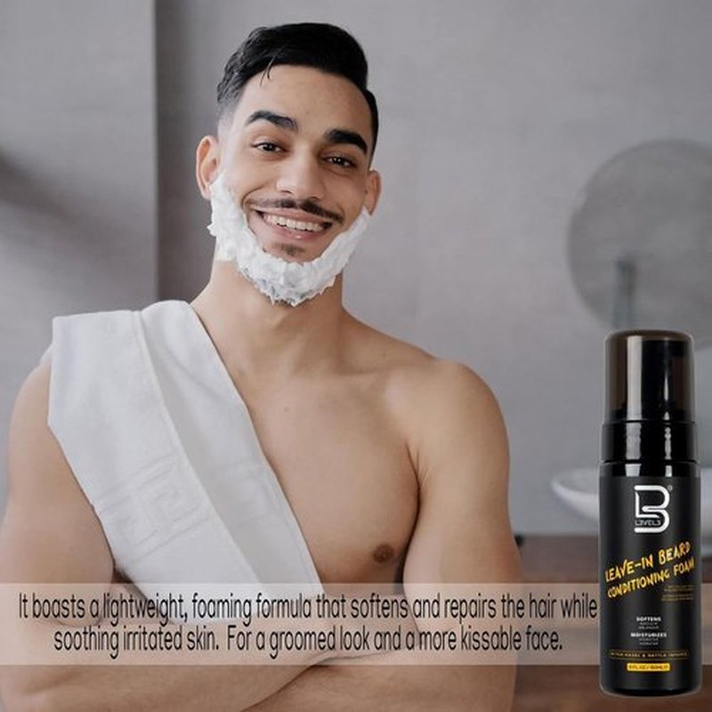L3 - Leave-In Beard Conditioner Foam | Hydrating Beard Moisturizer for Soft, Manageable Facial Hair