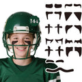 144 Pairs Eye Black Stickers, Sports Eye Strips Baseball Football Softball Accessories Face Eyeblack Stickers for Sport Game Day Themed Birthday Party Supplies