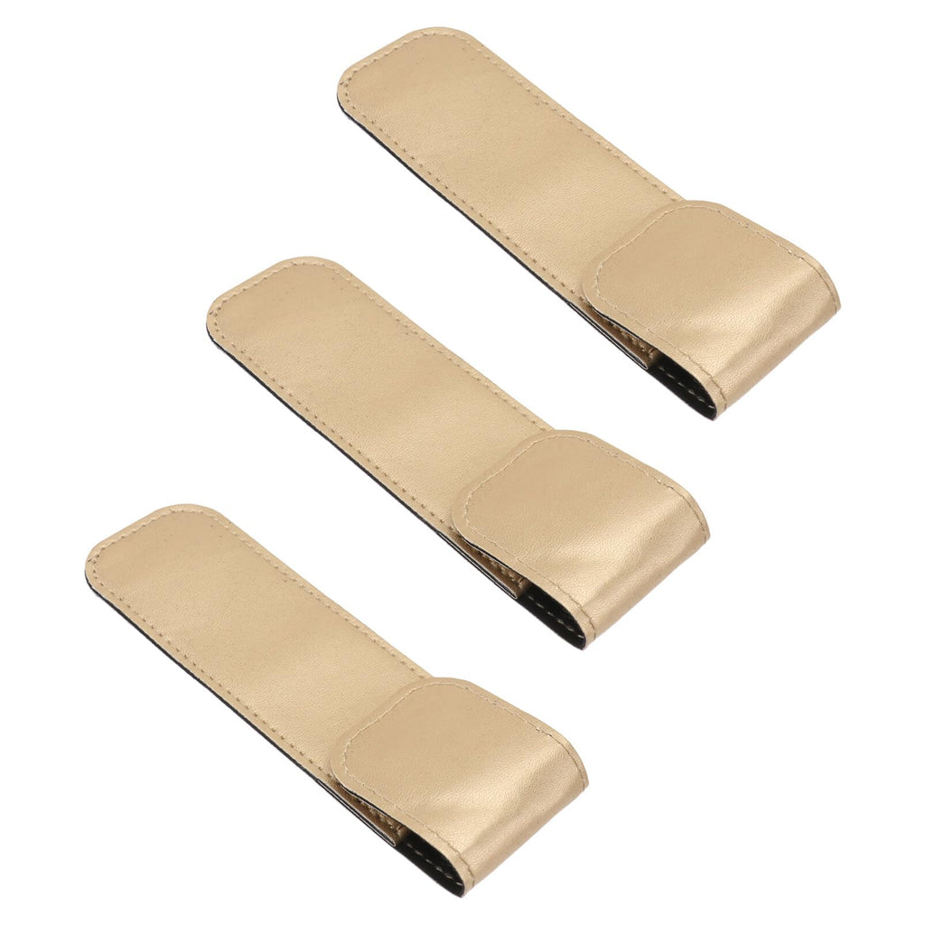 Beaupretty Pu Leather Tweezer Protective Case for Eyelash Grafting Shockproof Travel Storage Sleeve with Smooth Surface Lightweight 5.70X1.69X0.19In Portable Eyelash Tweezers Cover
