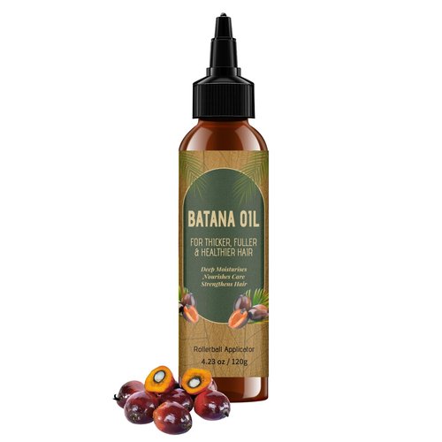 Batana Oil for Hair Growth – Natural & Pure Hair Oil, Prevents Hair Loss, Enhances Thickness, Restores Smoothness with Biotin, for Men & Women, Suitable for Curly & Straight Hair 4.23 oz