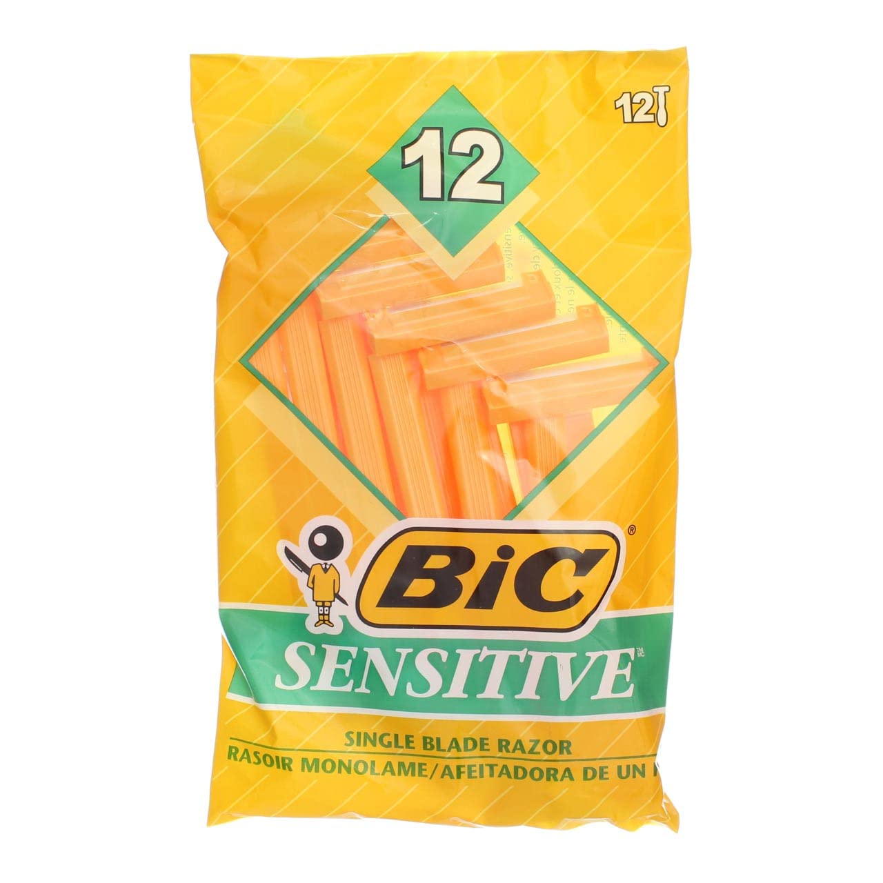 Bic Disposable Sensitive Razors, 12 Shavers each, Pack of 5