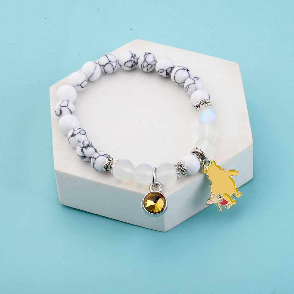 FUSTMW Bear Friendship Gifts Bear Bracelet Cartoon Lover Gifts Bear And Friend Gift Inspirational Friend Gift