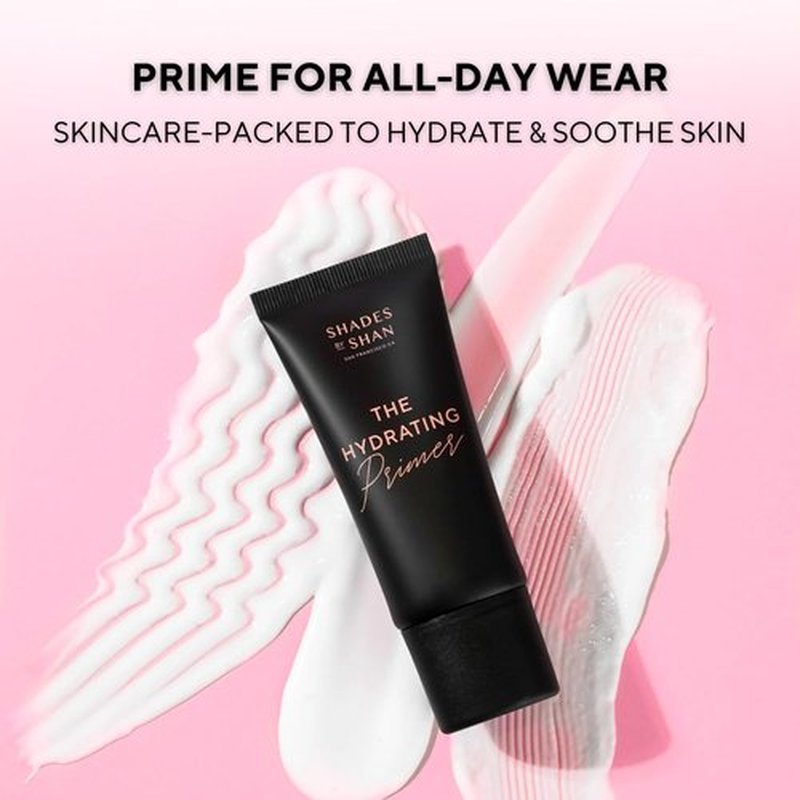Shades By Shan Hydrating Primer - Moisturizing Makeup Base with Olive Extract & Coconut Water - 1 Fl. Oz.