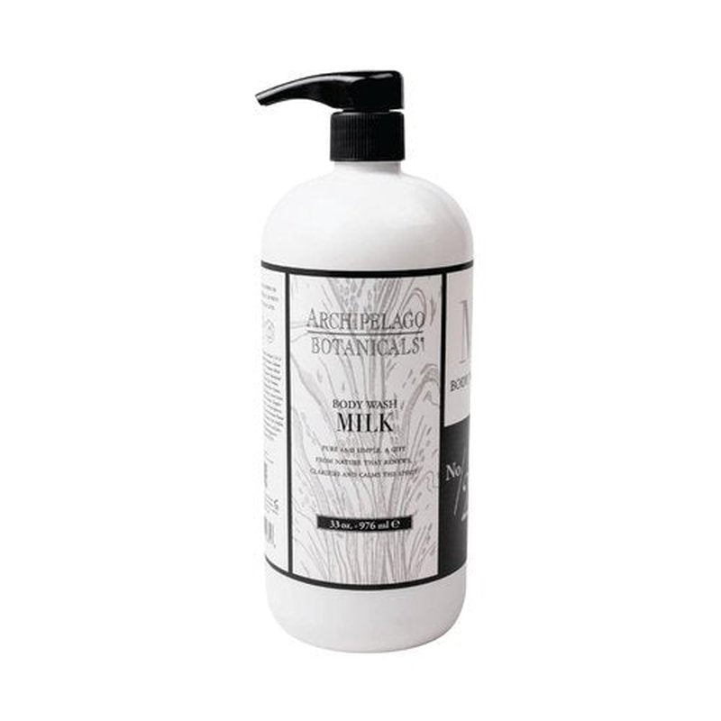 Archipelago Botanicals Milk Body Wash - Moisturizing Formula for Dry, Sensitive Skin | 33 oz