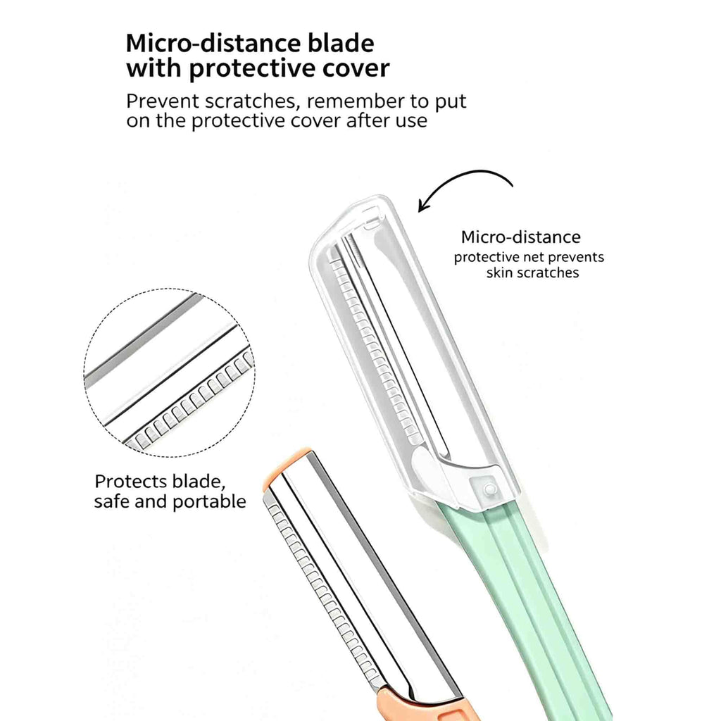 ZTRHYOO Eyebrow Razor 9 Pack, Precision Facial Hair Trimmer for Women Girl