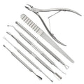 TOVOT 7PCS Cuticle Remover Tools Stainless Steel Cuticle Clipper Cuticle Cutter Cuticle Pusher Tools for Fingernails Toenails