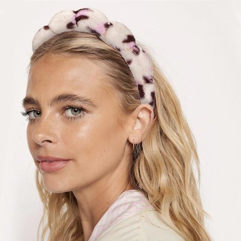 Tetizo Spa Headbands - Soft Terry Cloth Makeup & Skincare Wristband Set for Women | Non-Slip Design