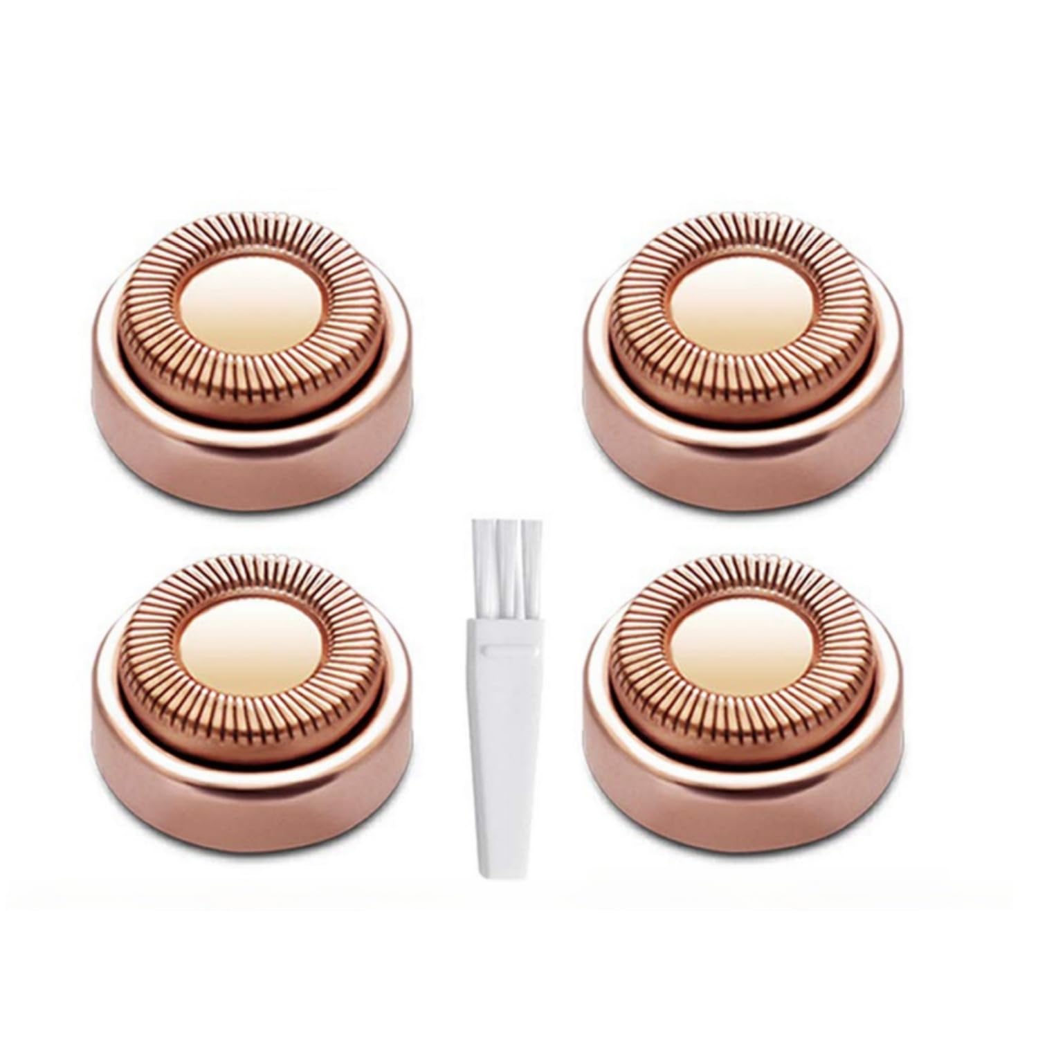 Facial Hair Removal Replacement Heads for Flawless Generation 1, Compatible with Finishing Flawless Facial Hair Remover, Single Halo Heads, 4 Pack