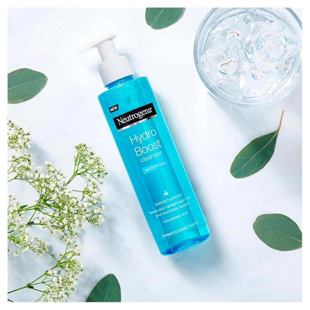 Neutrogena Hydro Boost Lightweight Hydrating Facial Cleansing Gel, Gentle Face Wash & Makeup Remover with Hyaluronic Acid, Hypoallergenic & Non Comedogenic, 6 oz