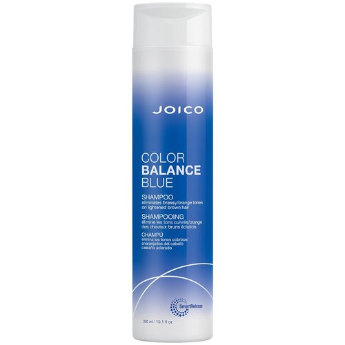 Joico Color Balance Blue Shampoo - Eliminate Brassy Tones & Boost Vibrancy | For Lightened Brown Hair | With Rosehip Oil & Green Tea Extract