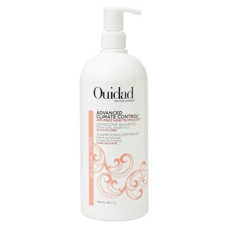 Ouidad Advanced Climate Control Defrizzing Shampoo - Sulfate-Free Moisture Locking Cleanser for Curly Hair