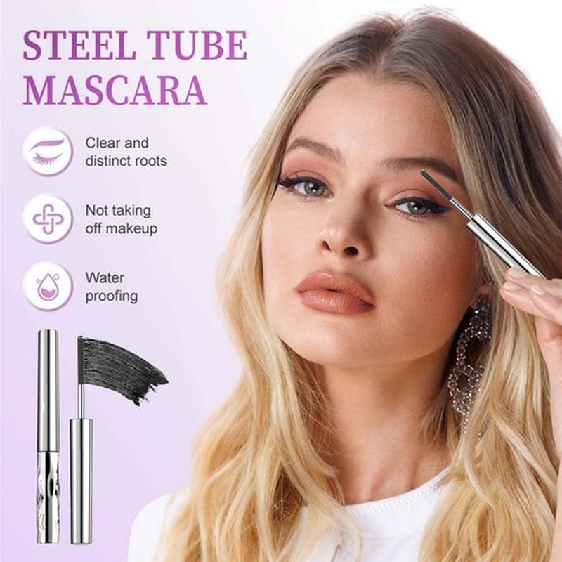 Skiennix Eyelash Primer - Waterproof Tubular Mascara for Long, Volumized Lashes | Black