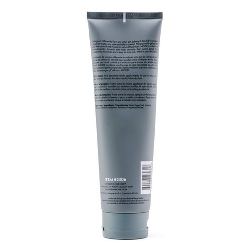 Johnny B. Professional Hair Styling Gel - Long Lasting, Alcohol-Free, No-Flake Formula, 8 oz