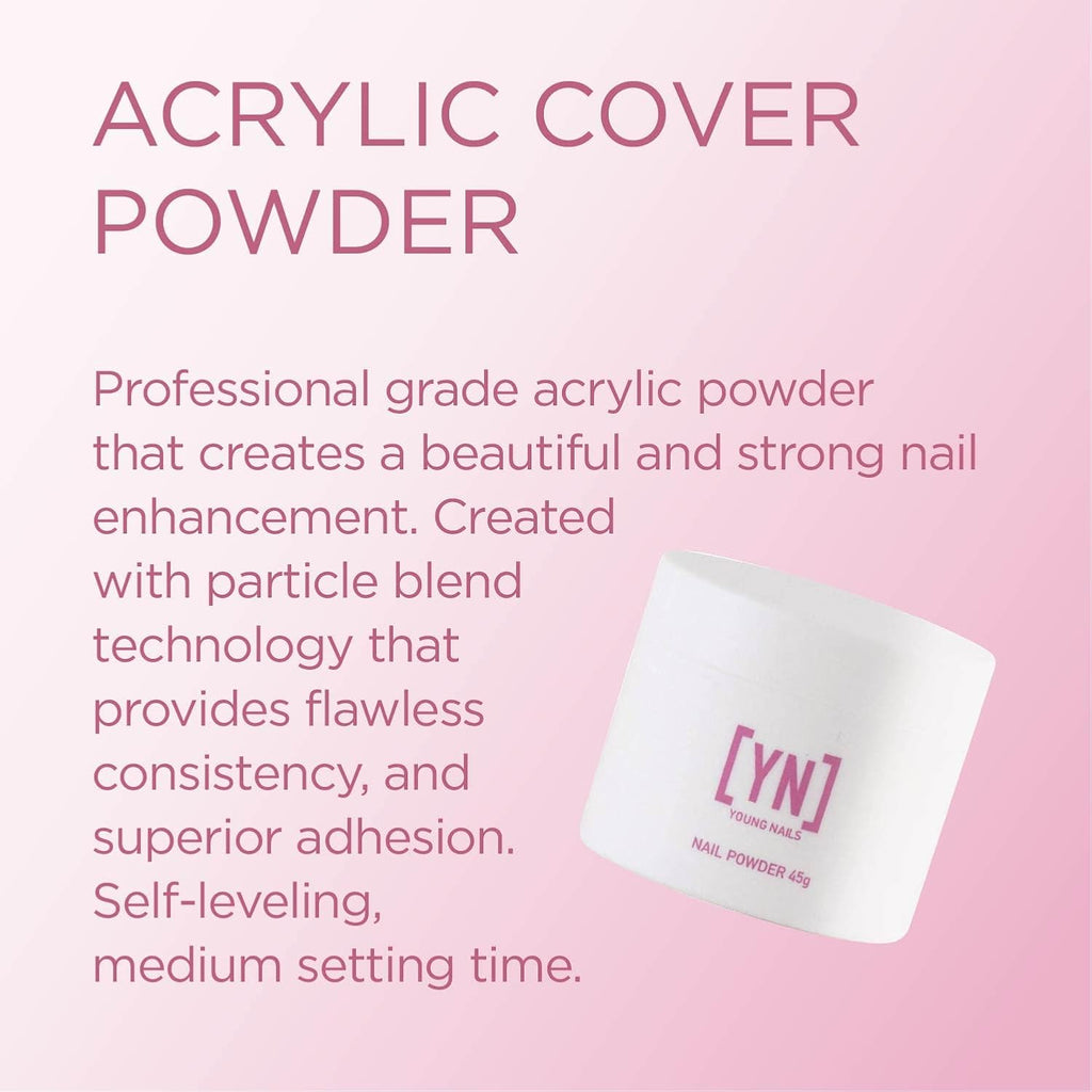 Young Nails Acrylic Powder - Flawless Consistency & Superior Adhesion - Fast Setting in 75 Seconds - Available in 45g, 85g, 660g Sizes