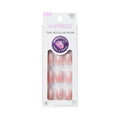 KISS imPRESS Press-On Nails - No Glue, 'Even Better' Design, Pink Oval Shape, Short Size, 30 Nails Included