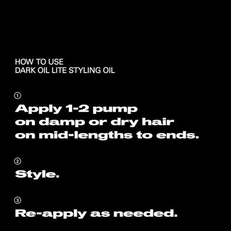 Sebastian Professional Dark Oil Lite - Ultra Light Styling Oil for Smooth, Shiny Hair | 1 fl oz