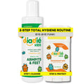 Diadié Kids Mix pack Natural deodorant bar and a Castile Liquid Body Odor Soap/Wash, For Armpits, feets, body odor protection, 5 Essential Oils, 2 Pack
