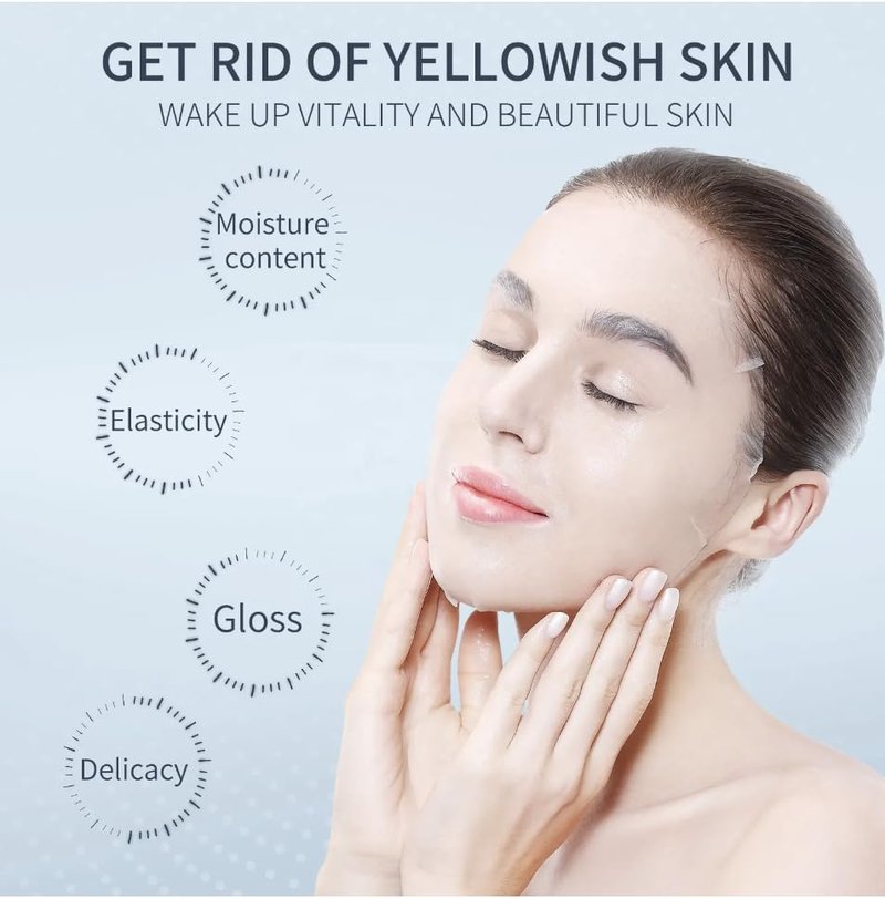 VSHELL Sakura Brightening Sheet Mask (10 Pack) – Hydrating Face Masks with Sakura Extract & Arbutin – Helps Improve the Look of Dullness, Dark Spots & Uneven Tone – Gentle for Sensitive Skin