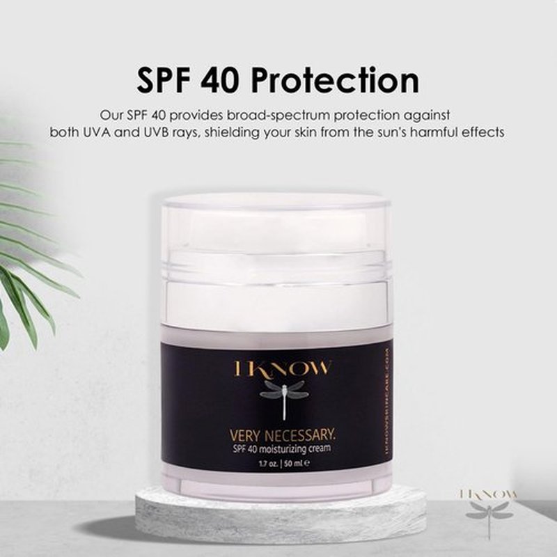 IKNOW Broad Spectrum SPF 40 Sun Protection Cream - Anti-Aging Moisturizer Lotion for UV Defense