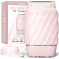 Asbyte 4-in-1 Electric Razor for Women, Bikini Trimmer & Facial Hair Remover, Rechargeable Cordless Dual-Head Shaver, IPX7 Waterproof, Painless & Hypoallergenic for Sensitive Areas, Pink