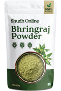 Bhringraj Powder for Hair Growth - Pure Stemless (3.5 oz - 0.2 lb) Eclipta Alba for Hair Growth - False Daisy Herb Bhringraj - Karisalankanni Eclipta Prostrata (100g)