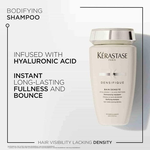 Kerastase Densifique Densité Shampoo - Thickening & Strengthening Formula for Fine Hair | Adds Shine & Removes Build-Up