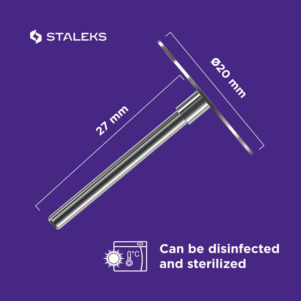 Staleks Pro PODODISC M Expert Pedicure Disc with 5 Disposable Files – 20 mm Diameter – 180 Grit – Stainless Steel – for Hardware Pedicure