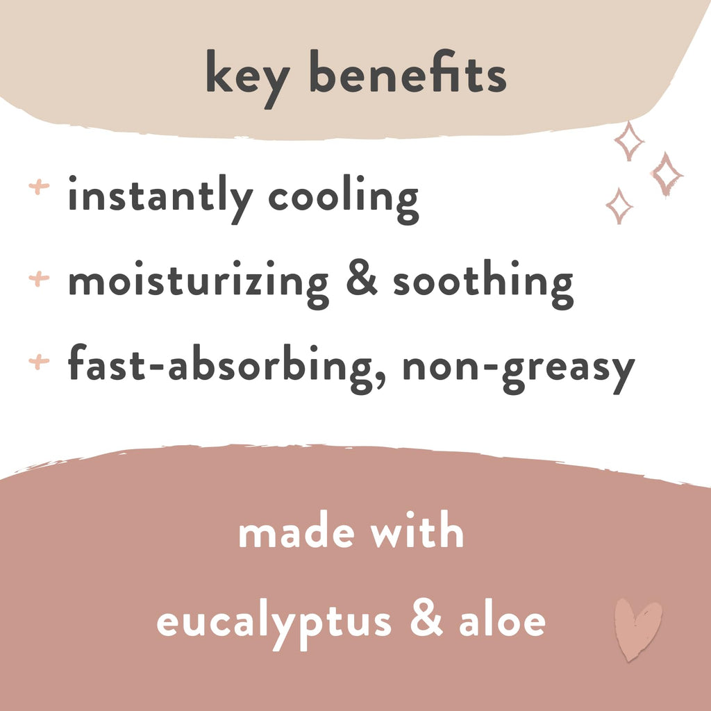 The Honest Company Mama Chill Soothing Jelly, Cooling Formula for Itchy Dry Growing Belly, Aloe and Eucalyptus Infused, 4 fl oz