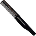 Giorgio G20G Fine Tooth Folding Mustache and Beard Comb - Small Pocket Comb for Everyday Hair Care and Styling - Sawcut and Hand Polished (Black Graphite)