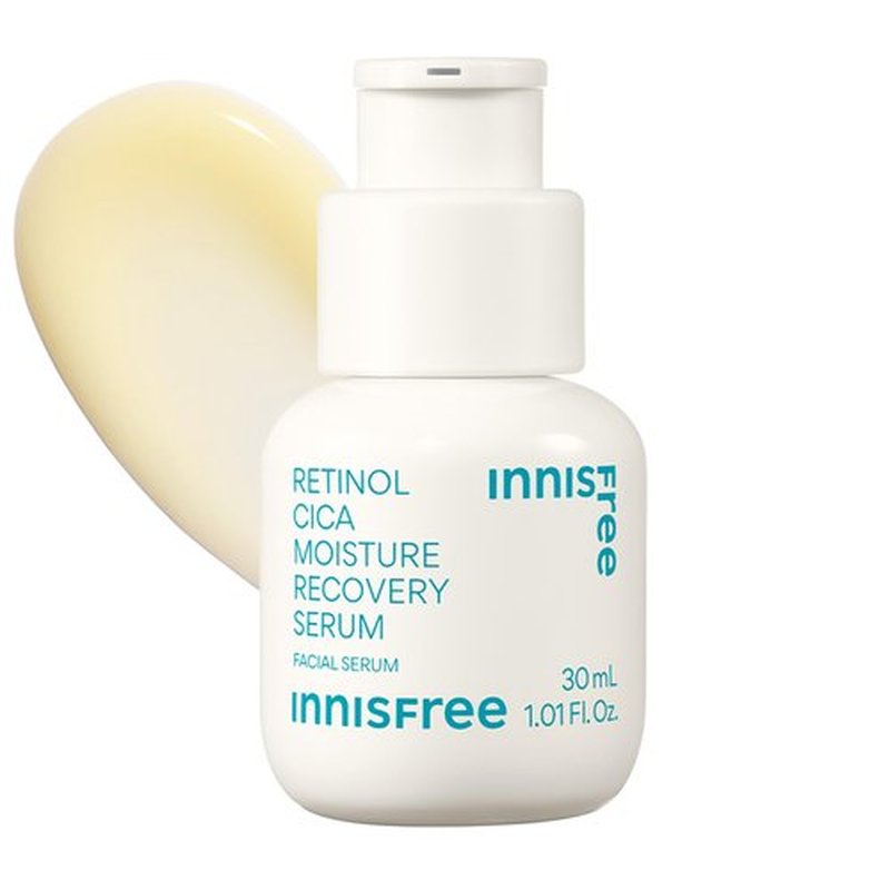 innisfree Retinol Cica Serum with Salicylic Acid, Korean Moisture Recovery Treatment for Beginners, Face Care