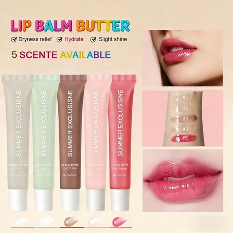 Skiennix Pink Guava Tinted Lip Butter Balm - Moisturizing & Nourishing Lip Care for Smooth, Soft Lips