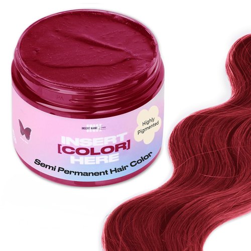 INH Semi Permanent Hair Color | Color Depositing Conditioner | Ruby Red Hair Dye | No Bleach & No Peroxide Temporary Tint for Women & Men | Vegan, Ammonia Free, & Sulfate Free | Ready to Use, 6oz