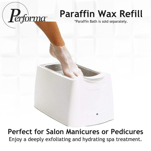 Performa Paraffin Wax Refill, 1 Pound Wintergreen Scented Blocks, Case of 6, Paraffin Bath Wax, Medical Grade Parraffin Wax for Paraffin Bath, Wax Refill for Wax Bath, Good for Hands & Feet