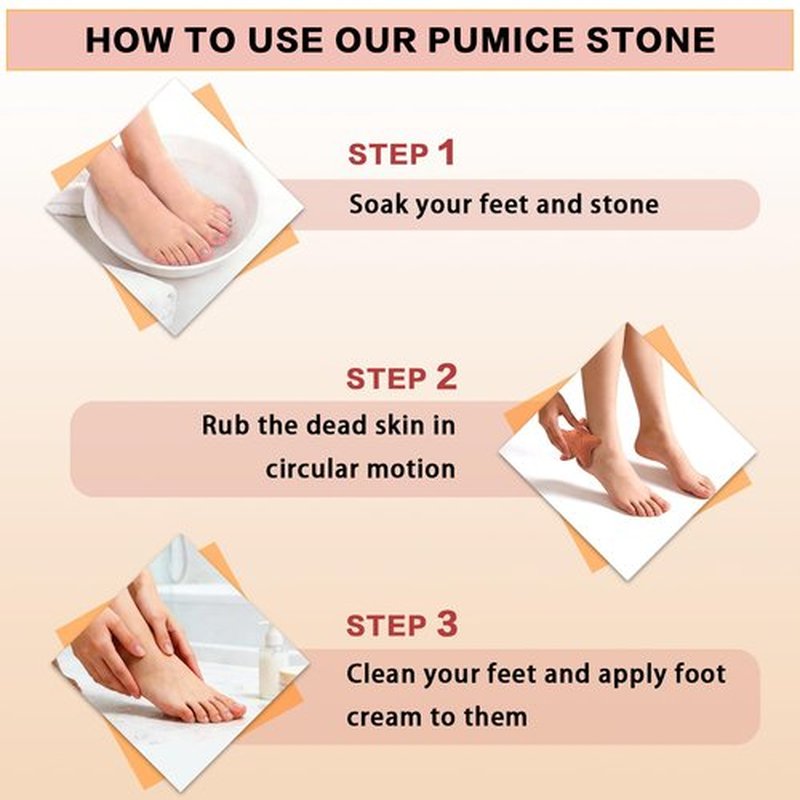 2PCS Natural Terra-Cotta Pumice Stone, Pedicure Tools Hard Skin Callus Remover for Feet and Hands - Foot File Exfoliation to Remove Dead Skin and Callusess